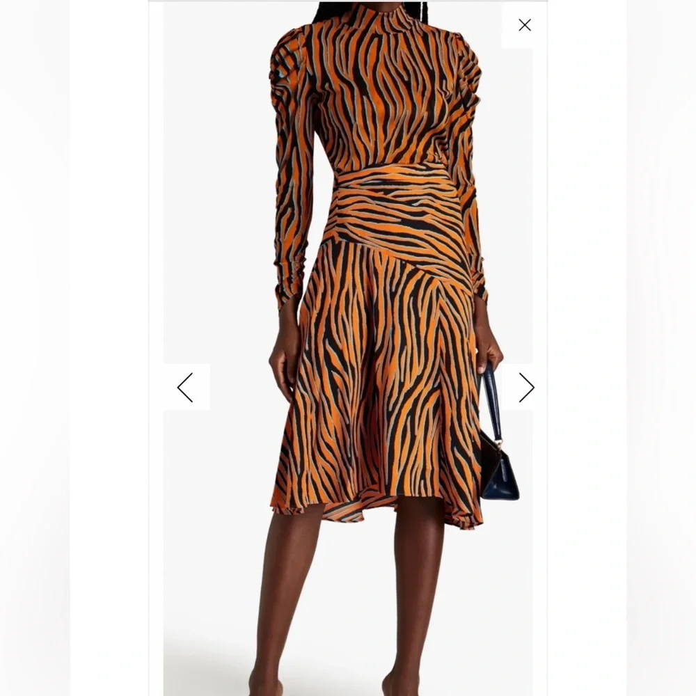 Diane Von Furstenberg Lilo Zebra Print Skirt size 6